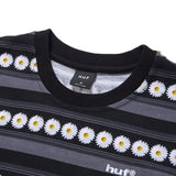 Huf Men Daisy Stripe SS Knit Top Black KN00290-BLK - T-SHIRTS - Canada