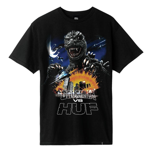 Huf Men Godzilla Tour SS Tee Black TS01365-BLK - T-SHIRTS - Canada