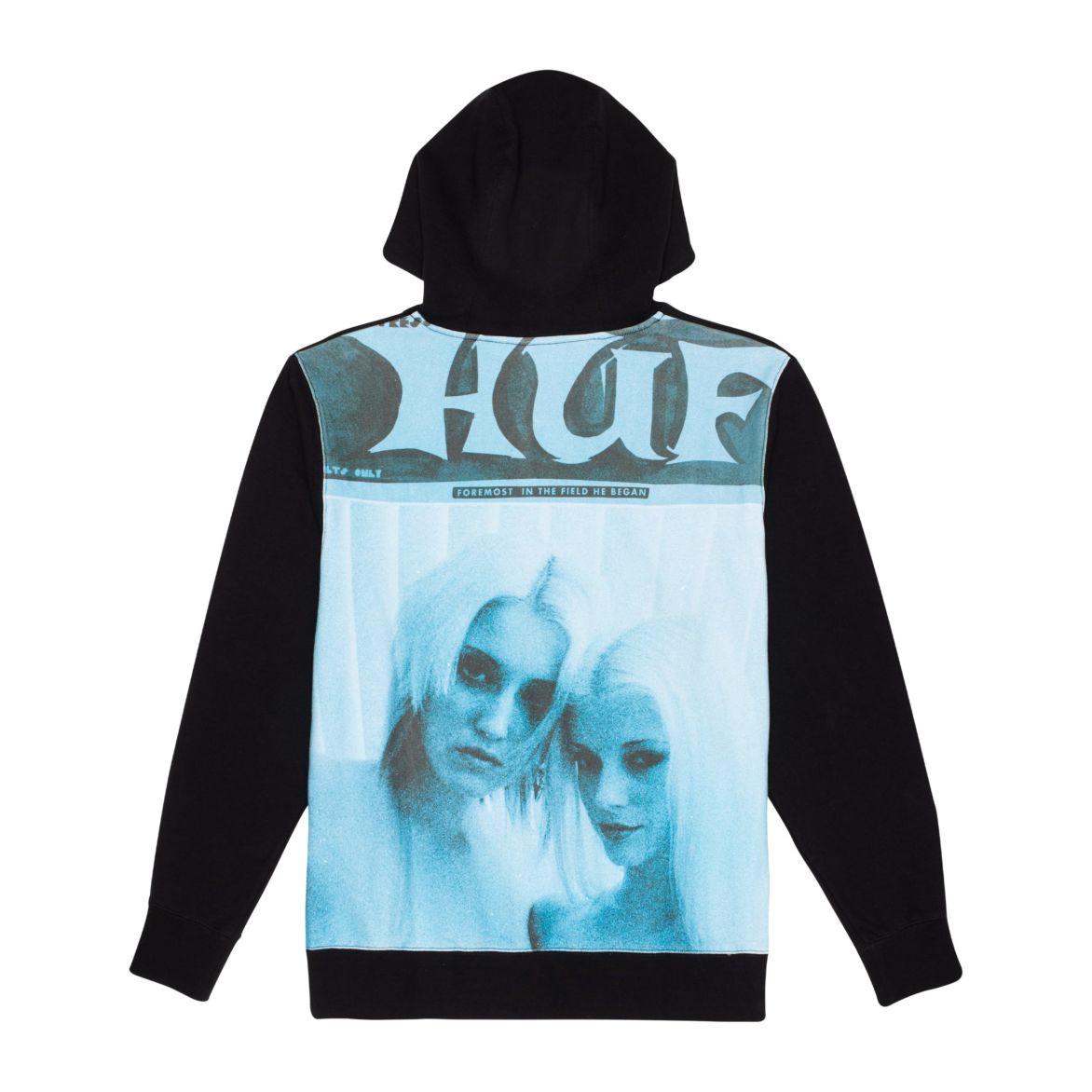 SWEATERS - Huf Men Vivid Pullover Fleece Black FL00128-BLK Main image