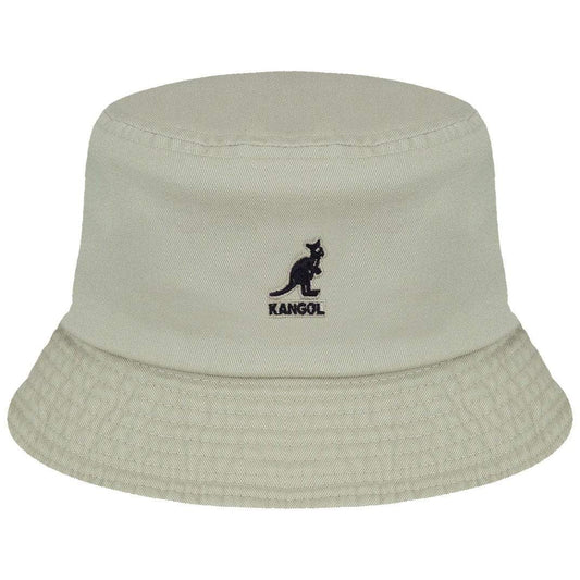 Kangol Washed Bucket Hat Khaki - HEADWEAR - Canada