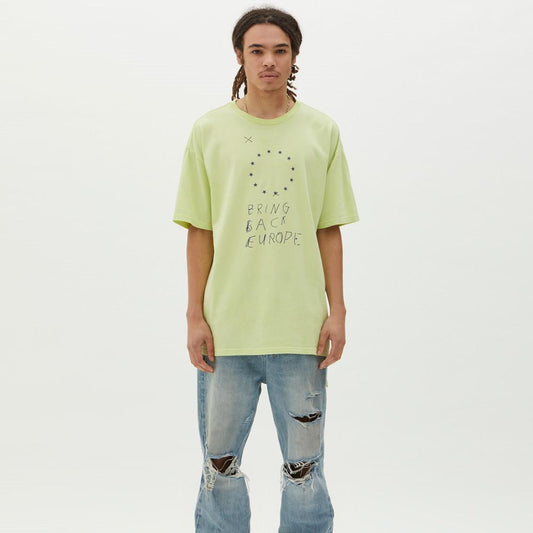 T-SHIRTS - Ksubi Bring Back Europe SS Tee Acid Yellow Men 46380-YEL