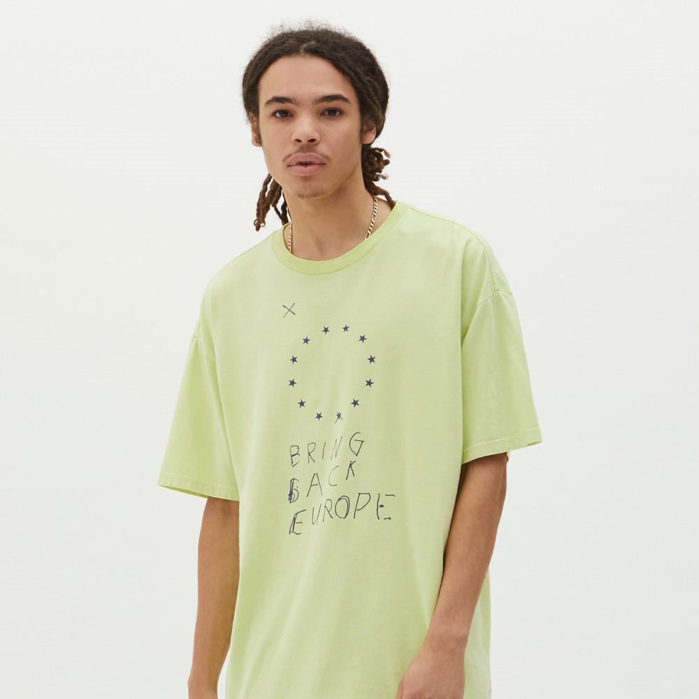 Ksubi Bring Back Europe SS Tee Acid Yellow Men 46380-YEL Secondary image