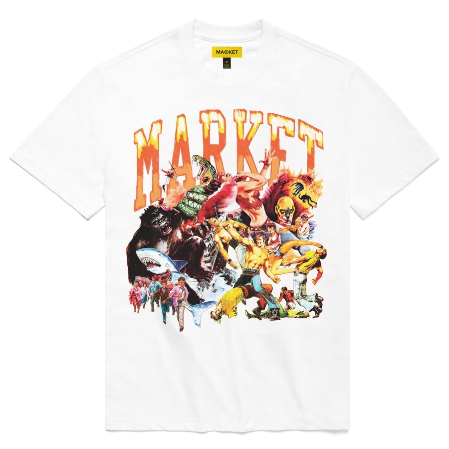 Market Men Arc Animal Mosh Pit T-Shirt White 399000614-WHT - T-SHIRTS - Canada