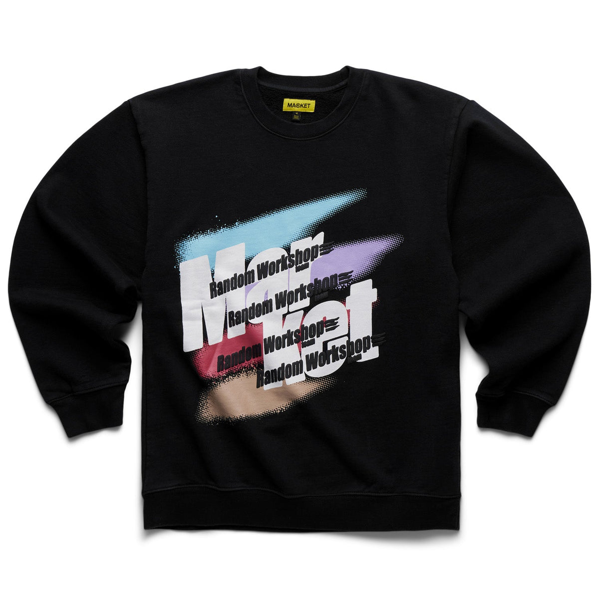 Market Men Random Workshop Splatter Crewneck Sweatshirt Charcoal - SWEATERS - Canada Main image