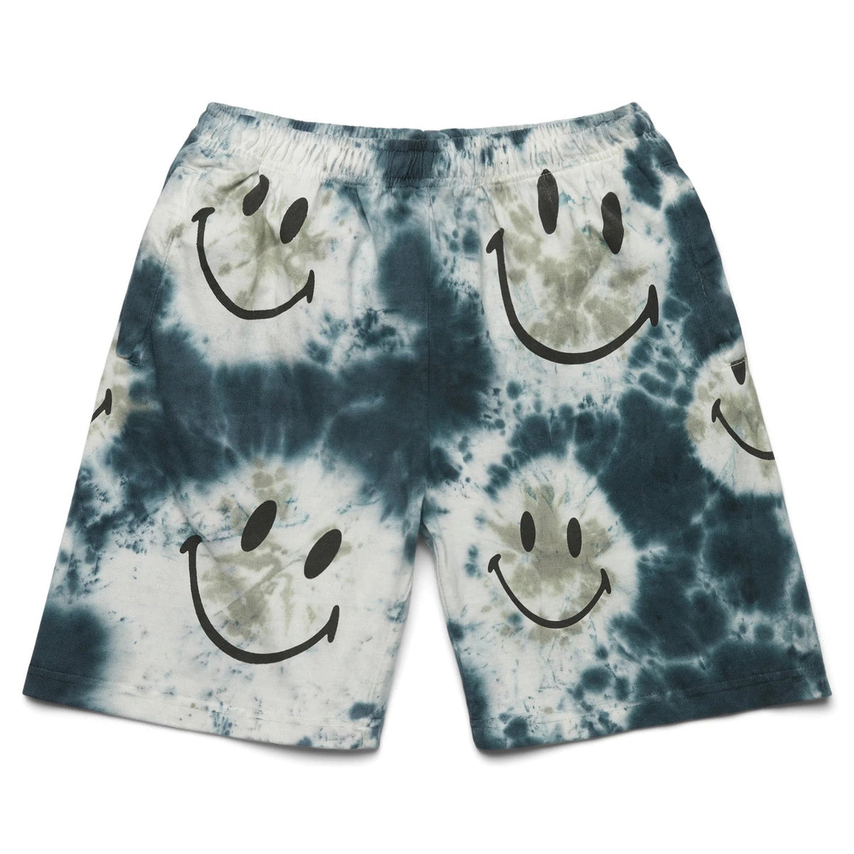 Market Men Smiley Shibori Dye Shorts Black - SHORTS - Canada