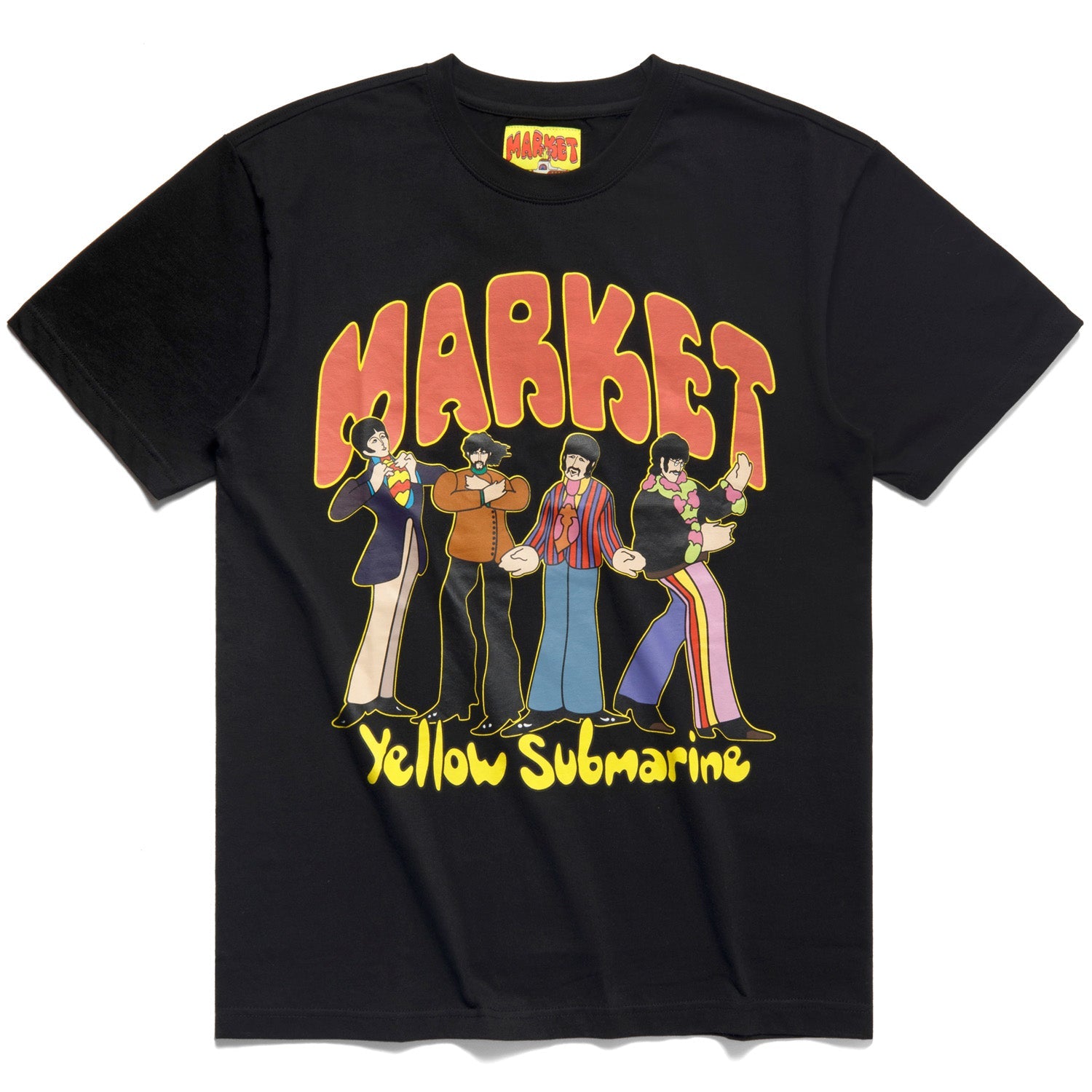 Market Men x Beatles Yellow Submarine Pose T-Shirt Black - T-SHIRTS - Canada