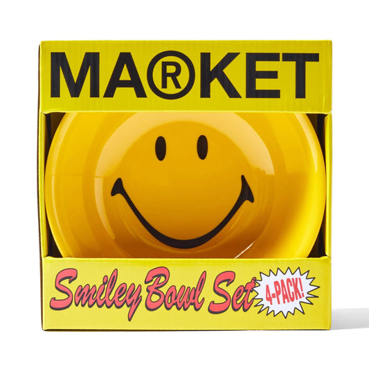 Market Smiley Bowl 4 Piece Set Yellow - ACCESSORIES - Canada