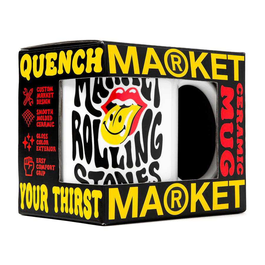 Market Smiley Rolling Stones Tongue Mug White - ACCESSORIES - Canada