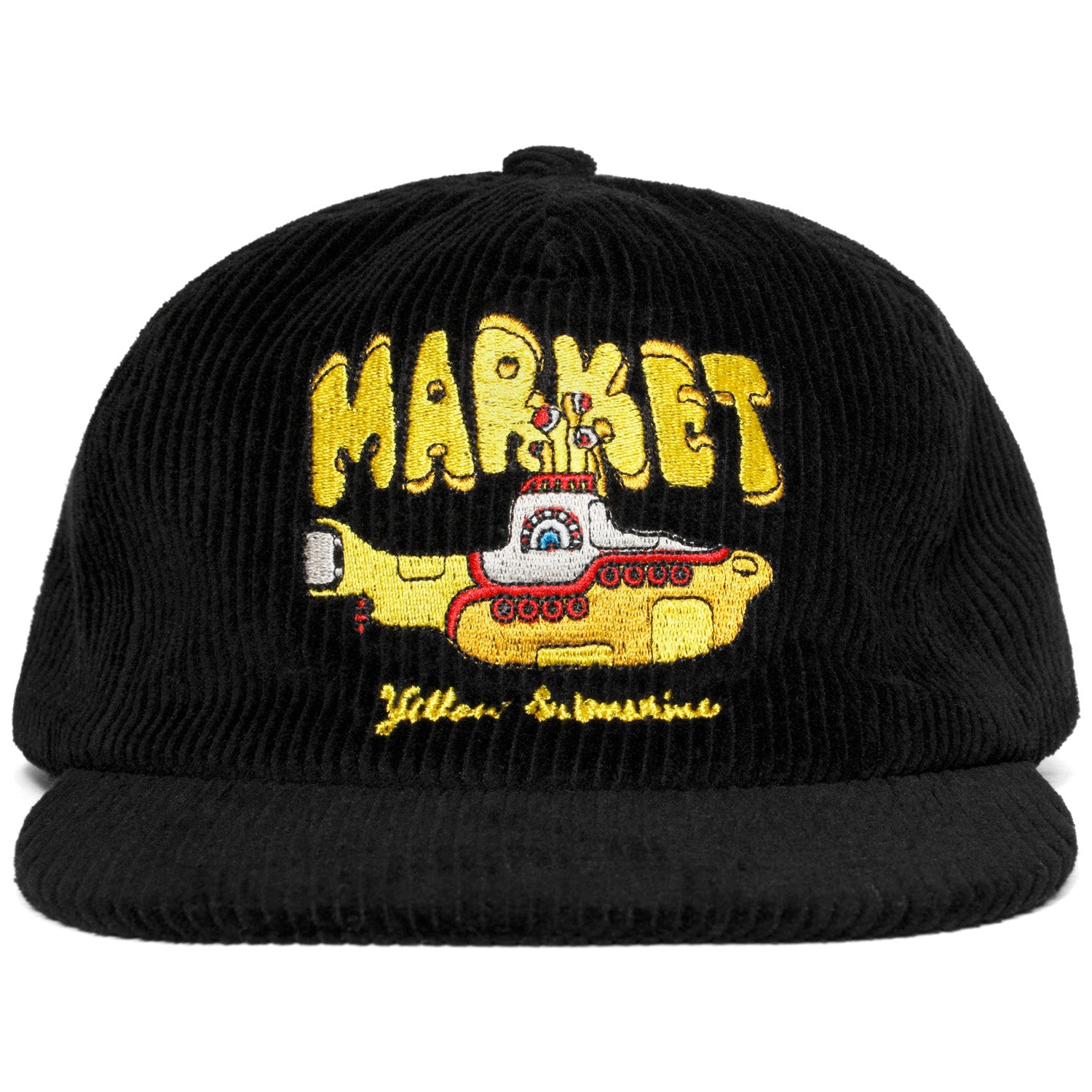 Market x Beatles Yellow Submarine 5 Panel Hat Black - HEADWEAR - Canada