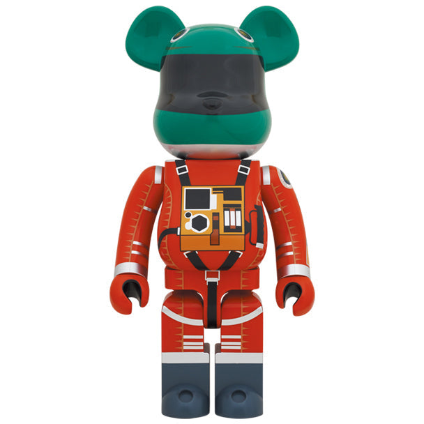 Medicom Japan 2001: A Space Odyssey Green Helmet Orange Space Suit 1000% Bearbrick - COLLECTIBLES - Canada