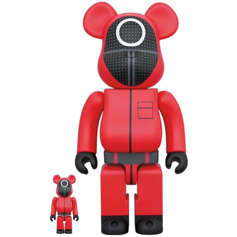 Medicom Japan Squid Game Guard Circle 100% & 400% Bearbrick JAN228775I - COLLECTIBLES - Canada Main image