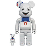 Medicom Japan Stay Puft Marshmallow Man White Chrome 100% & 400% Bearbrick APR218967I - COLLECTIBLES - Canada
