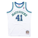 Mitchell & Ness Men NBA Dallas Maveric Swingman Jersey Dirk Nowitzkki White ’98-99 SJY19210DMA98DN - TANK TOPS - Canada