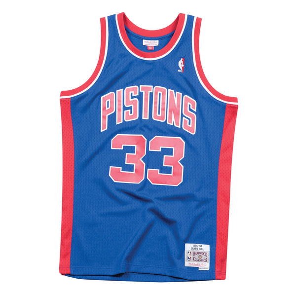 Grant Hill 33 Detroit Pistons 1997 Mitchell & Ness Gold Swingman Jersey 