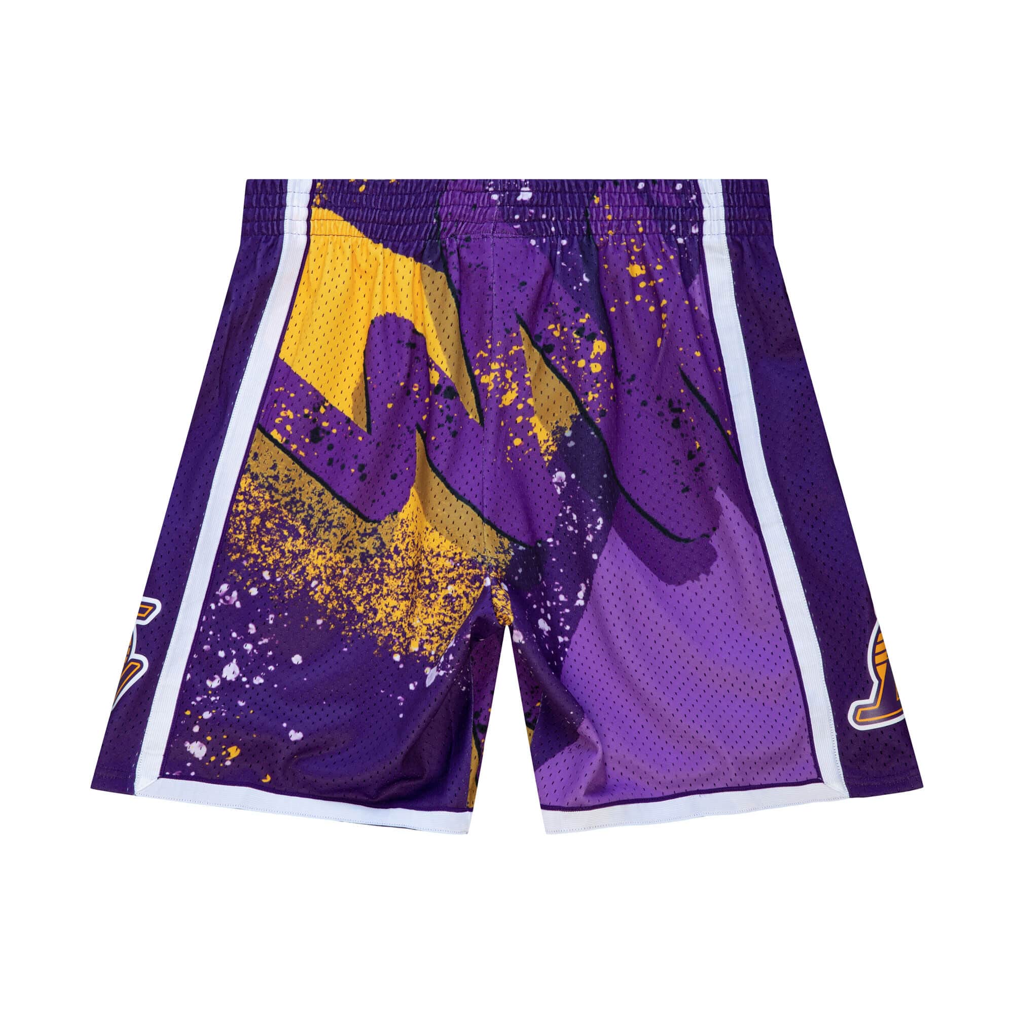 Mitchell & Ness Men NBA Los Angeles Lakers Hyper Hoops Swingman Short Black Purple PFSW1254LAL09KL Secondary image
