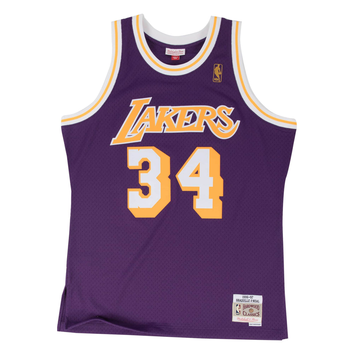 Mitchell & Ness Men NBA Los Angeles Lakers Swingman Jersey Shaquille O’Neal Purple ’96-97 SMJYLALLSON96 - TANK TOPS - Canada