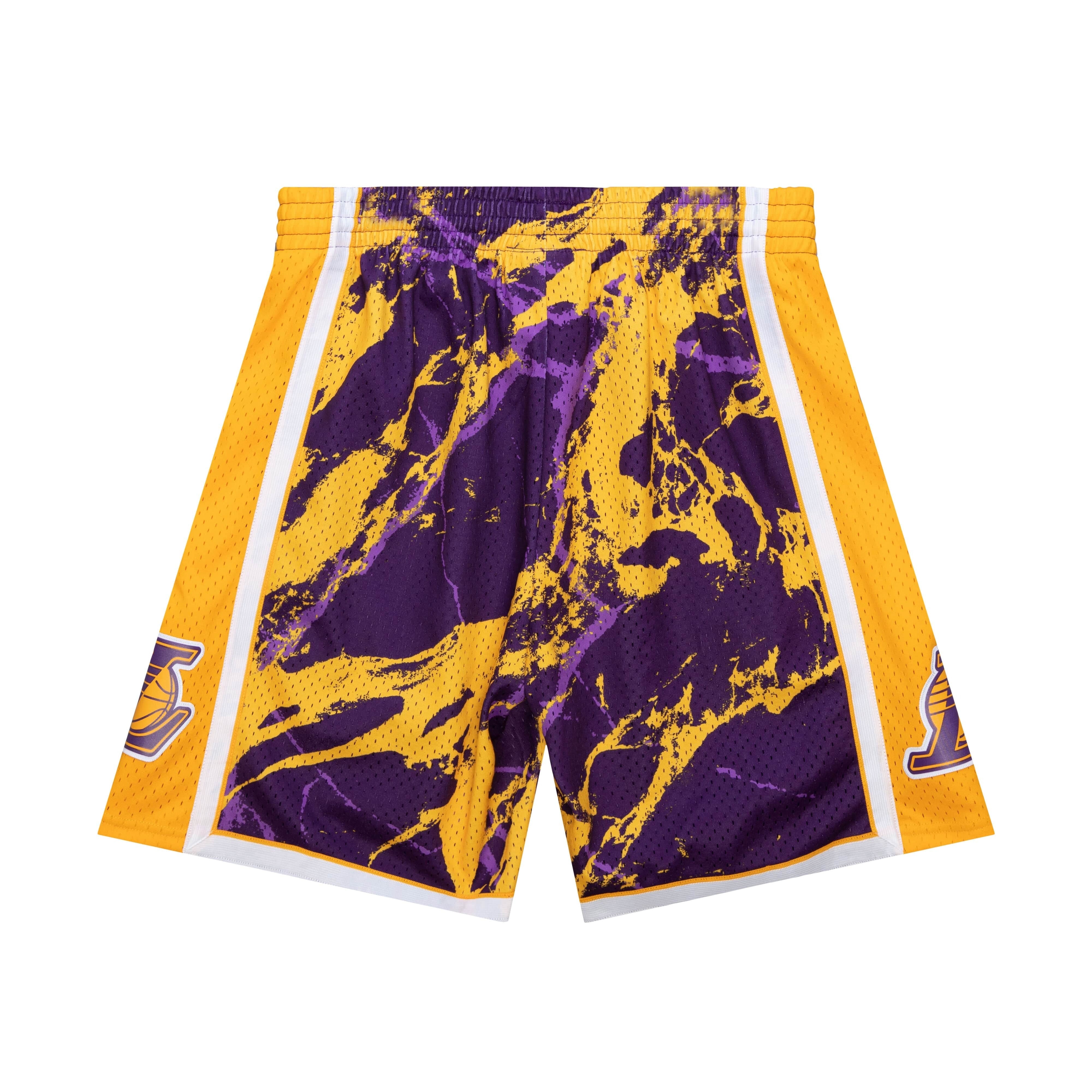 Mitchell & Ness Men NBA Los Angeles Lakers Team Marble Swingman Short Purple PFSW1279LAL09PL Secondary image