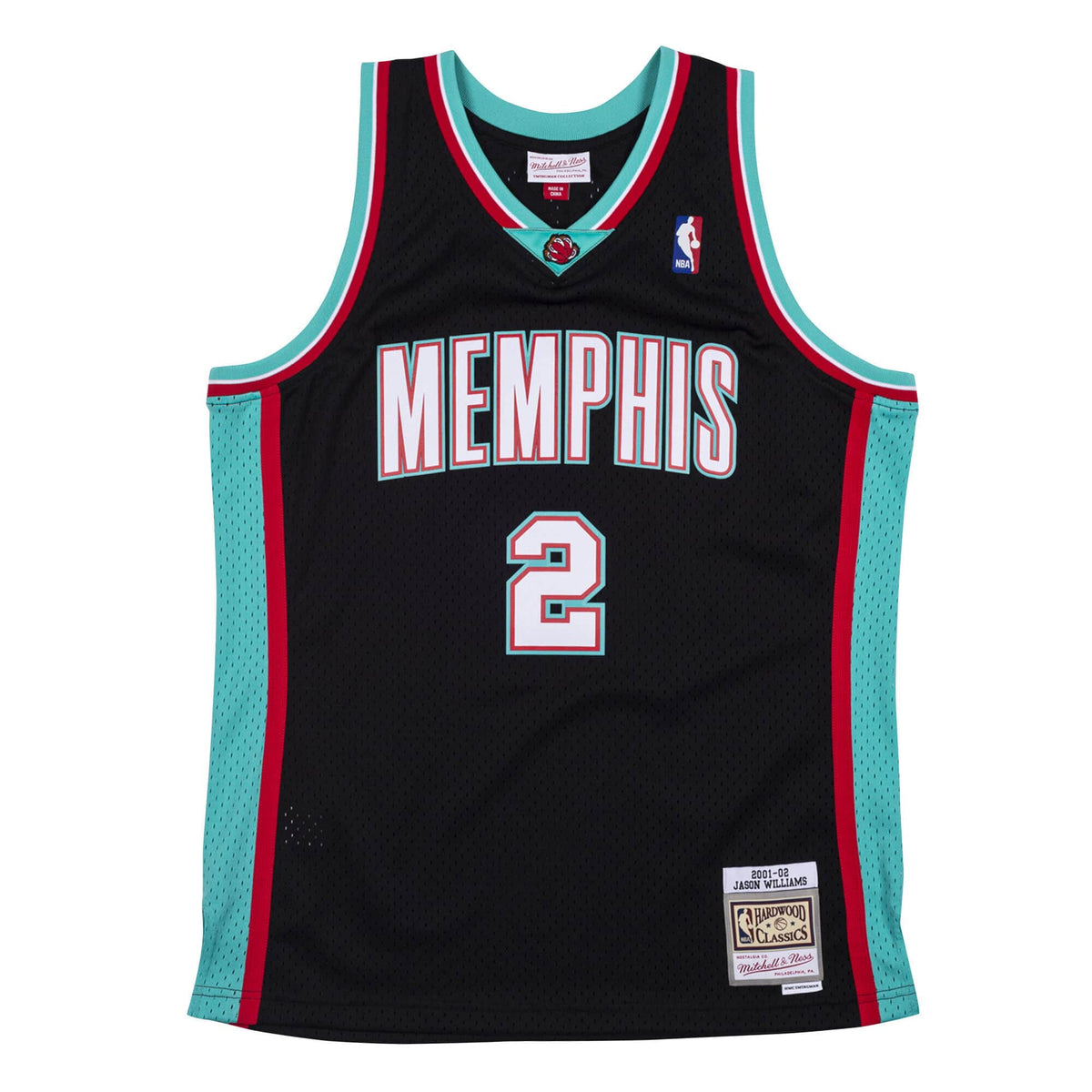 Mitchell & Ness Men NBA Memphis Grizzlies Swingman Jersey Jason Williams Black ’01-02 SJY19062MGR01JW - TANK TOPS - Canada Main image