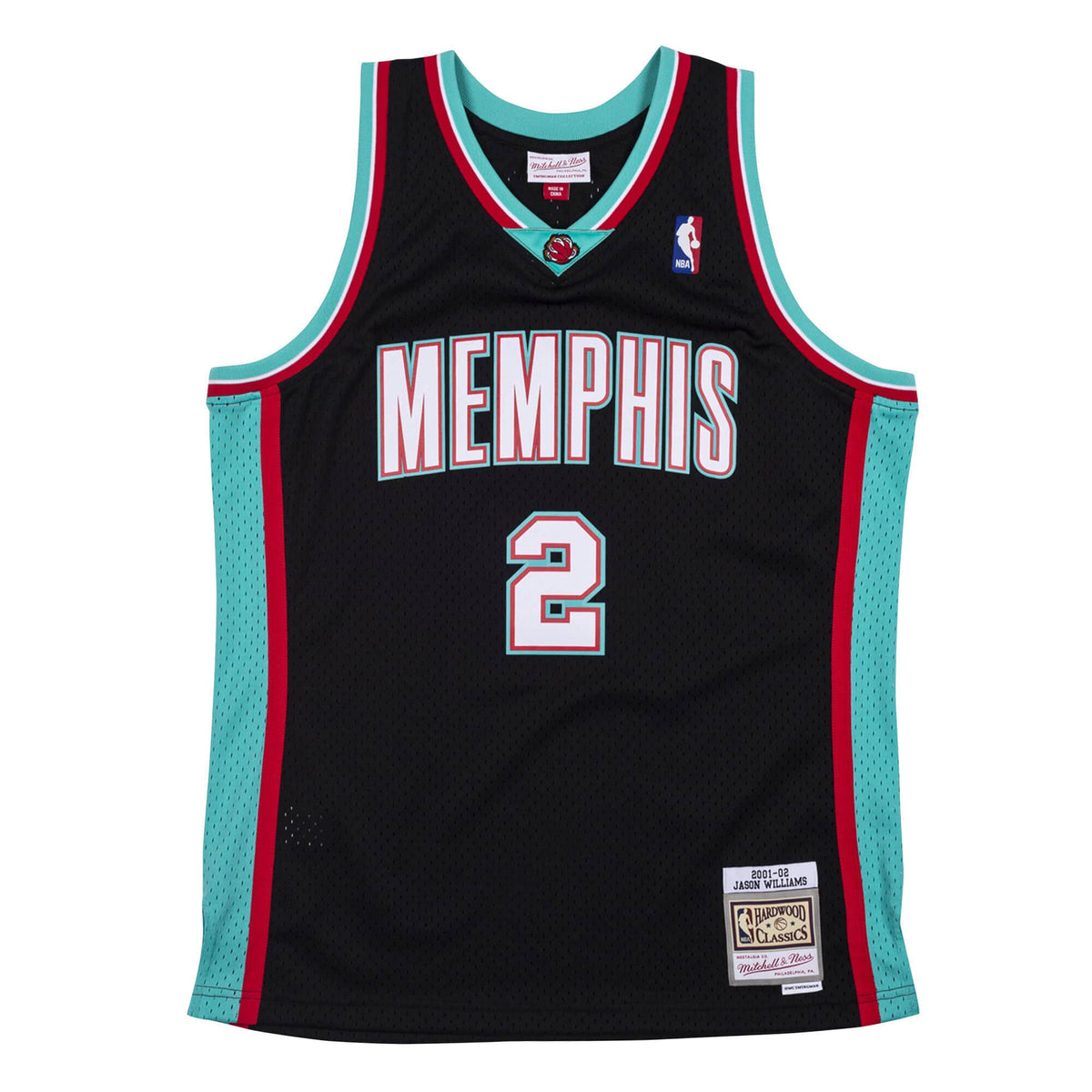 Mitchell & Ness Men NBA Memphis Grizzlies Swingman Jersey Jason Williams Black ’01-02 SJY19062MGR01JW - TANK TOPS - Canada