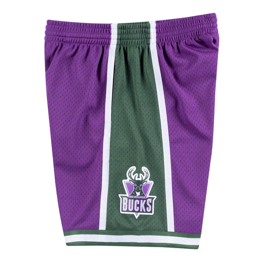 Mitchell & Ness Men NBA Milwaukee Bucks Swingman Short Purple 2000 SMSH18032MBUL00 - SHORTS - Canada