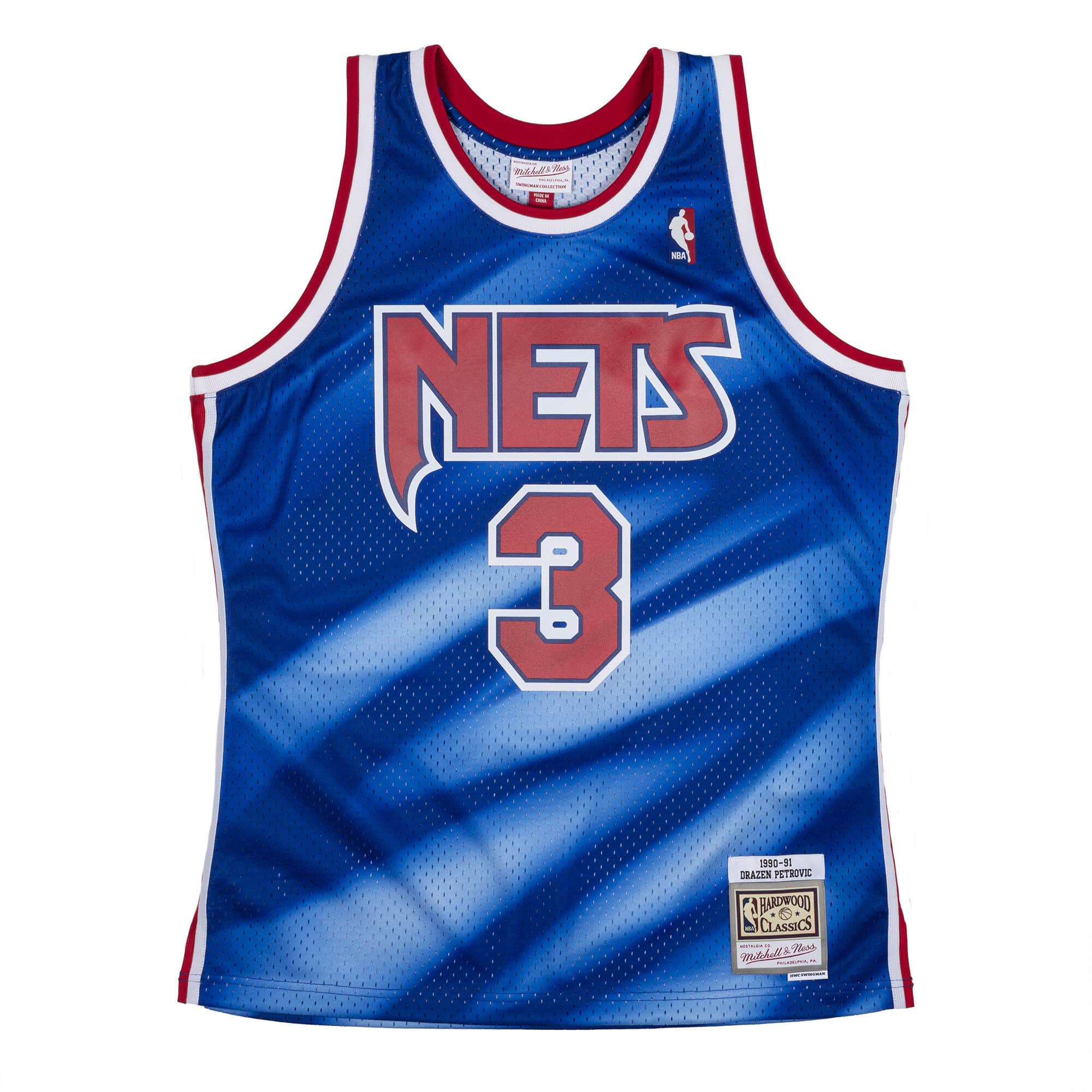 Mitchell & Ness Men NBA New Jersey Nets Swingman Jersey Drazen Petrovic Pat Royal ’90-91 SJY19031NJN90DP - TANK TOPS - Canada