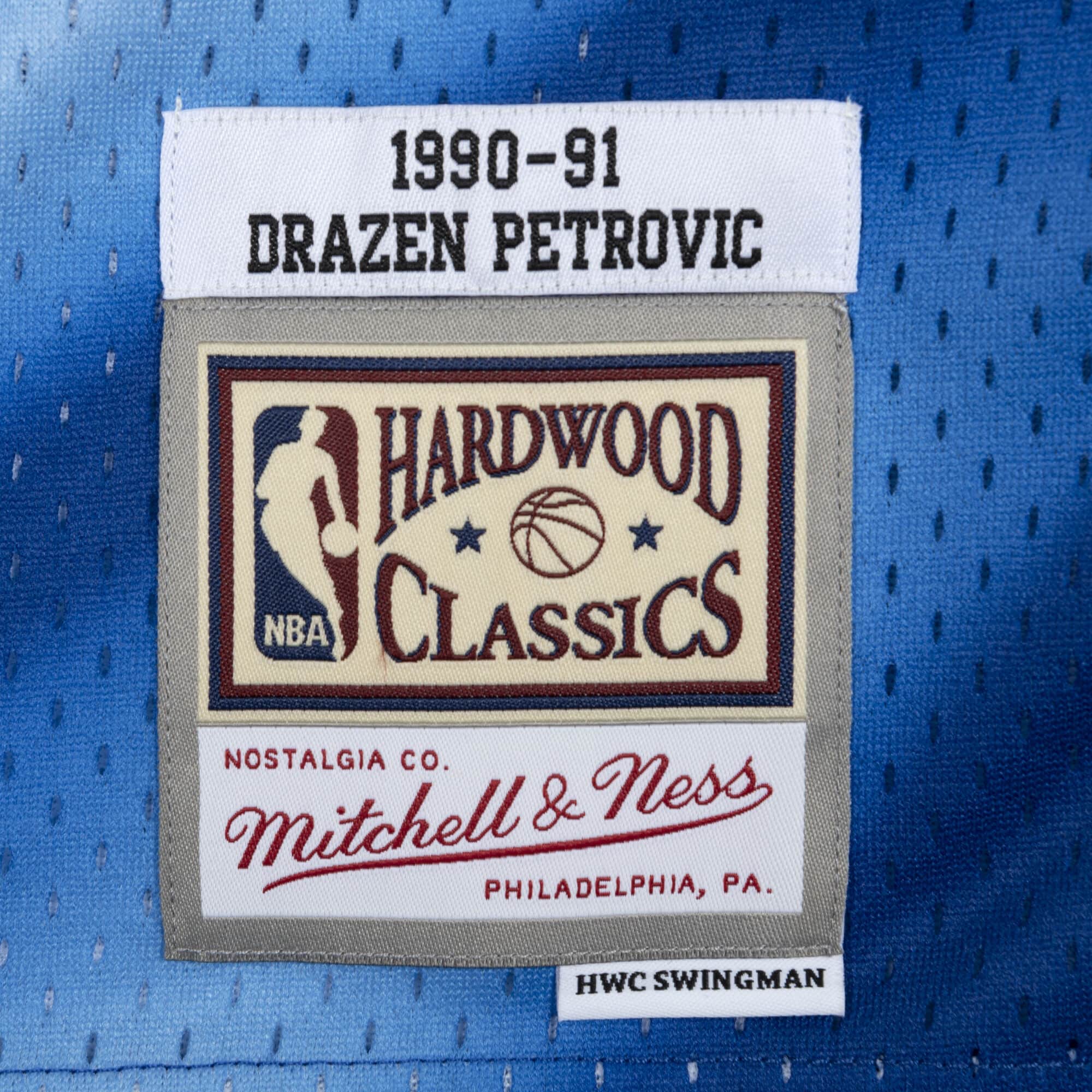 Mitchell & Ness Men NBA New Jersey Nets Swingman Jersey Drazen Petrovic Pat  Royal '90-91 – HotelomegaShops