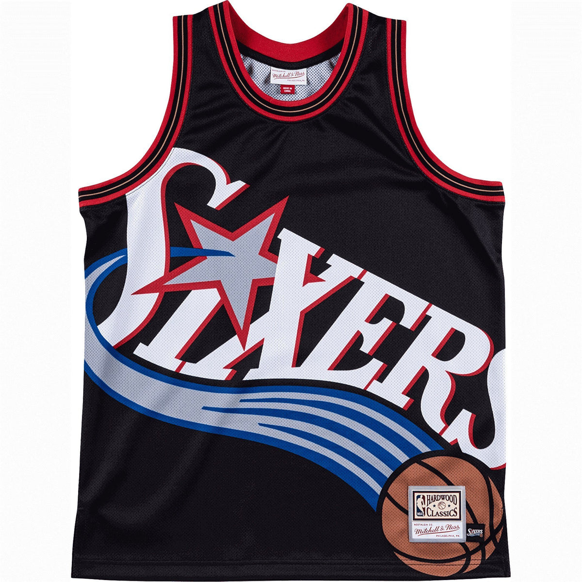 TANK TOPS - Mitchell & Ness Men NBA Philadelphia 76ers Big Face Black SJY19068P76K Main image