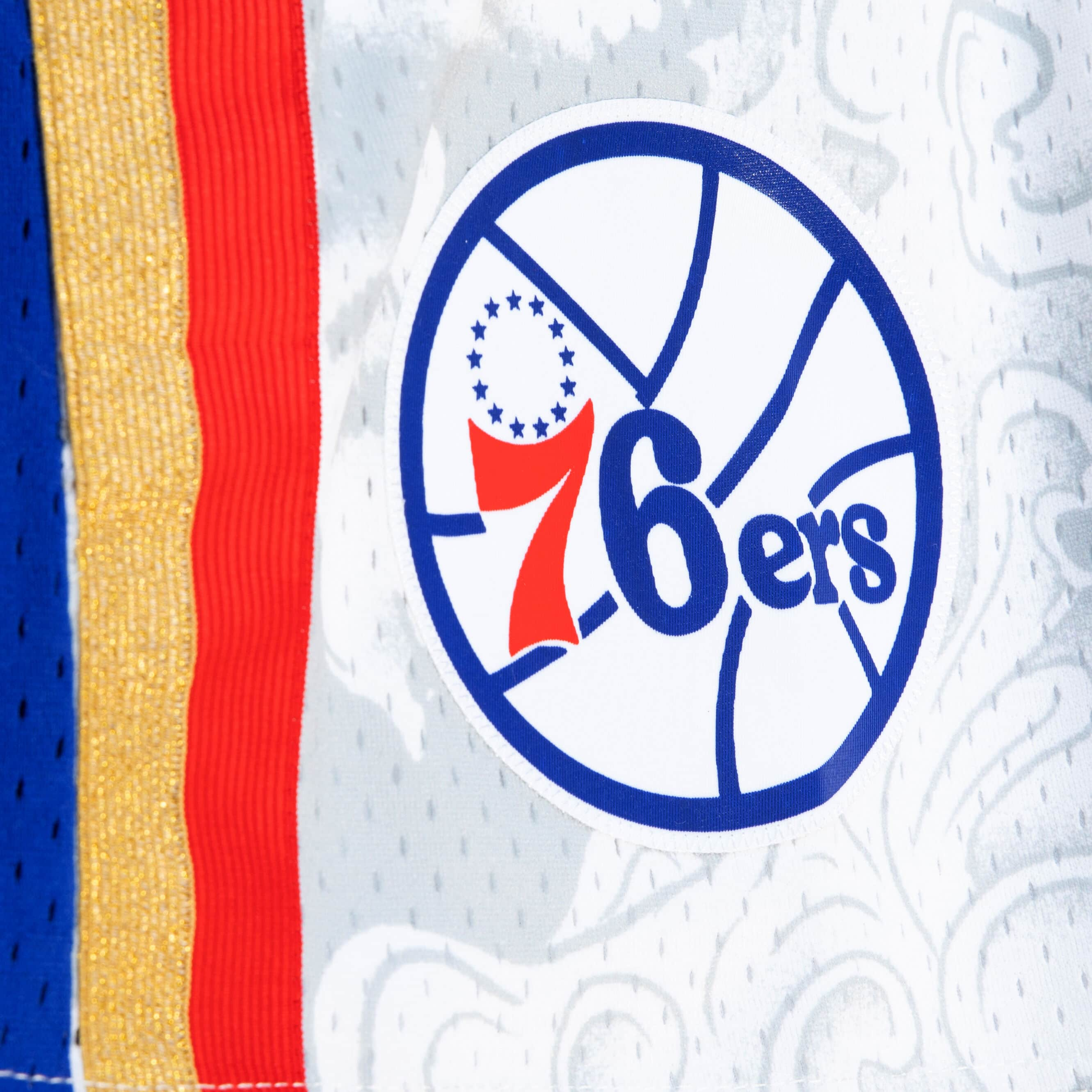 Mitchell & Ness Men NBA Philadelphia 76ers CNY 4.0 Swingman Short White PFSW1249P7696W - SHORTS - Canada