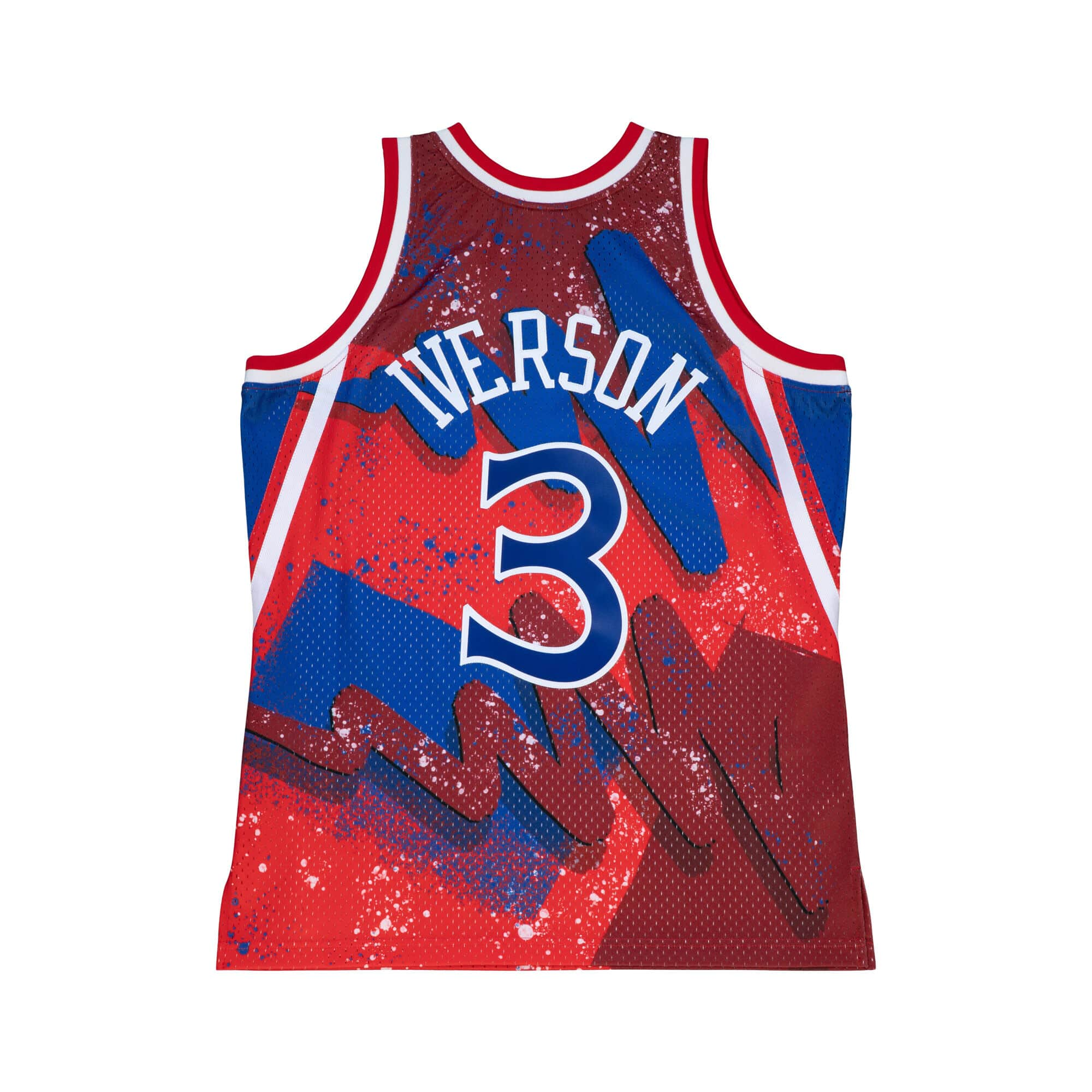 Mitchell & Ness Men NBA Philadelphia 76ers Hyper Hoops Swingman Jersey Allen Iverson Red TFSM1253P7696AI - TANK TOPS - Canada