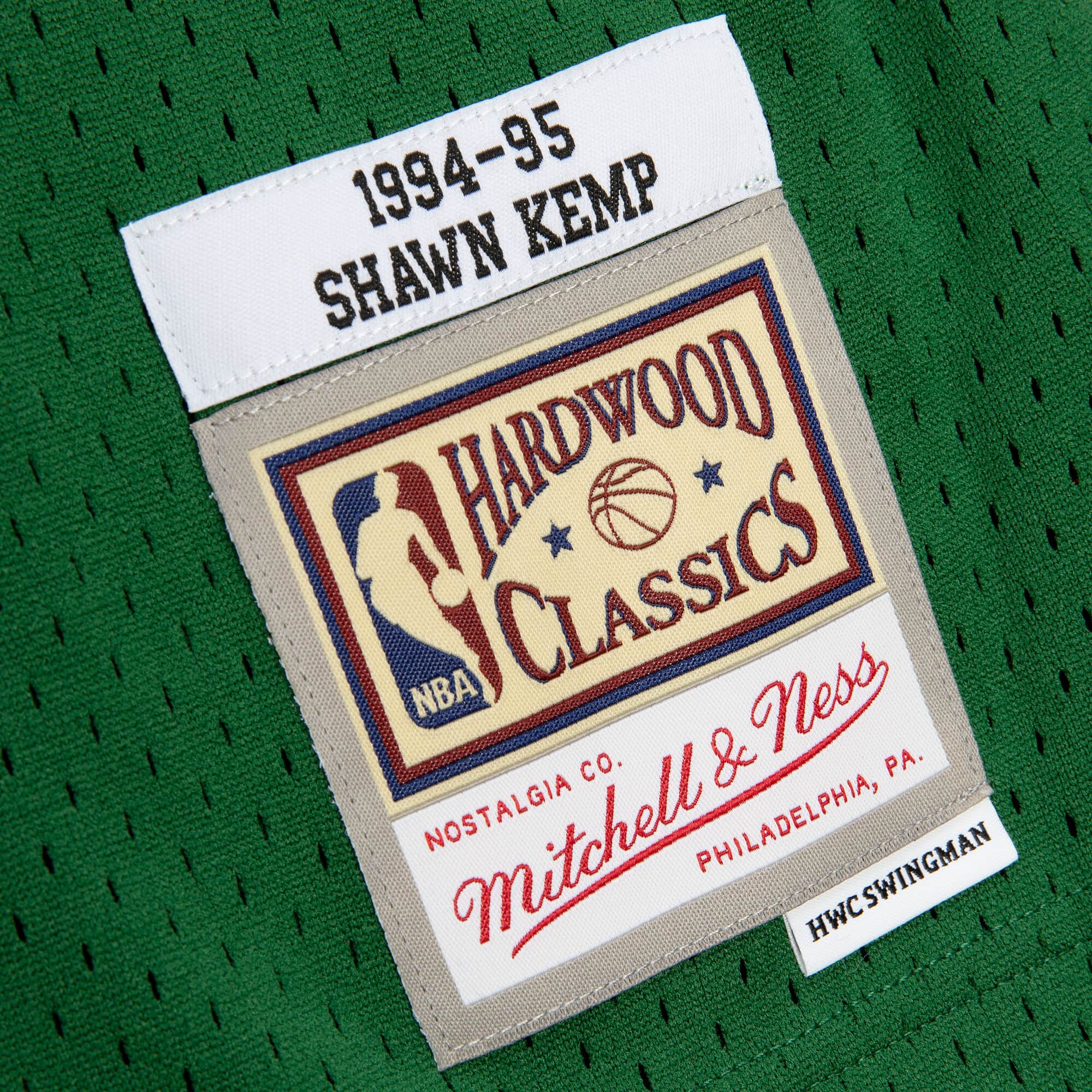 Seattle SuperSonics Shawn Kemp green NBA Finals Retro Vintage Jersey