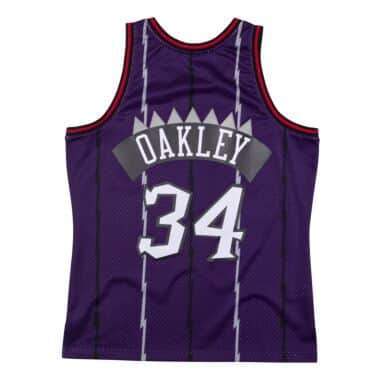 TANK TOPS - Mitchell & Ness Men NBA Toronto Raptors Swingman Jersey Charles Oakley Purple 1998 SJY19081TRA98CO