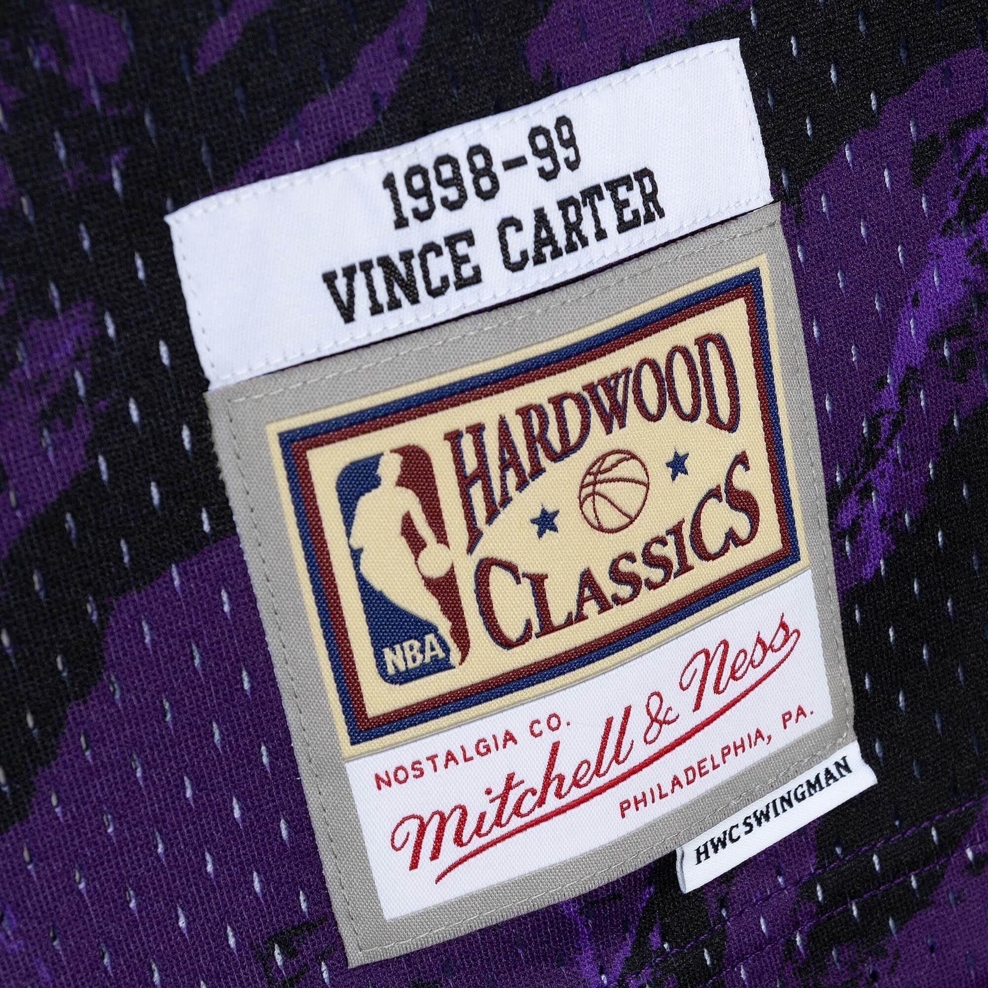 Mitchell & Ness Kids Swingman Jersey Toronto Raptors 1998-99 Vince Carter, Purple / M/12