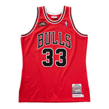 Mitchell & Ness NBA Chicago Bulls Finals Scottie Pippen #33 Scarlet Authentic Jersey 1997-98 72263B597SPIPP - TANK TOPS - Erlebniswelt-fliegenfischenShops - 