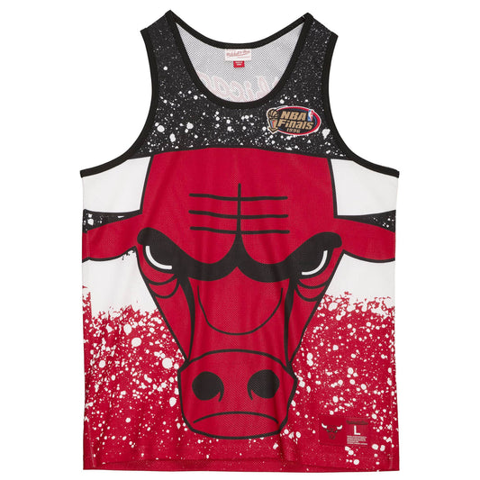 Mitchell & Ness NBA Chicago Bulls Jumbotron Tank Red MSTKAJ19070CBUR - TANK TOPS - Canada