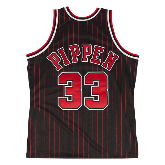 Mitchell & Ness NBA Chicago Bulls Scottie Pippen #33 Black Authentic Jersey 1995-96 722630095SPIPP - TANK TOPS - Erlebniswelt-fliegenfischenShops - Canada