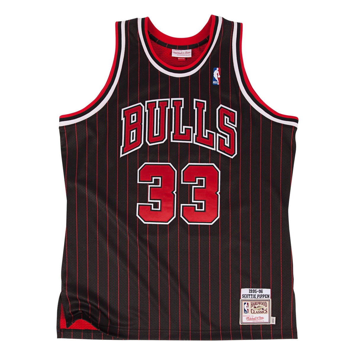 Mitchell & Ness NBA Chicago Bulls Scottie Pippen #33 Black Authentic Jersey 1995-96 722630095SPIPP - TANK TOPS - Solestop.com - Canada Main image