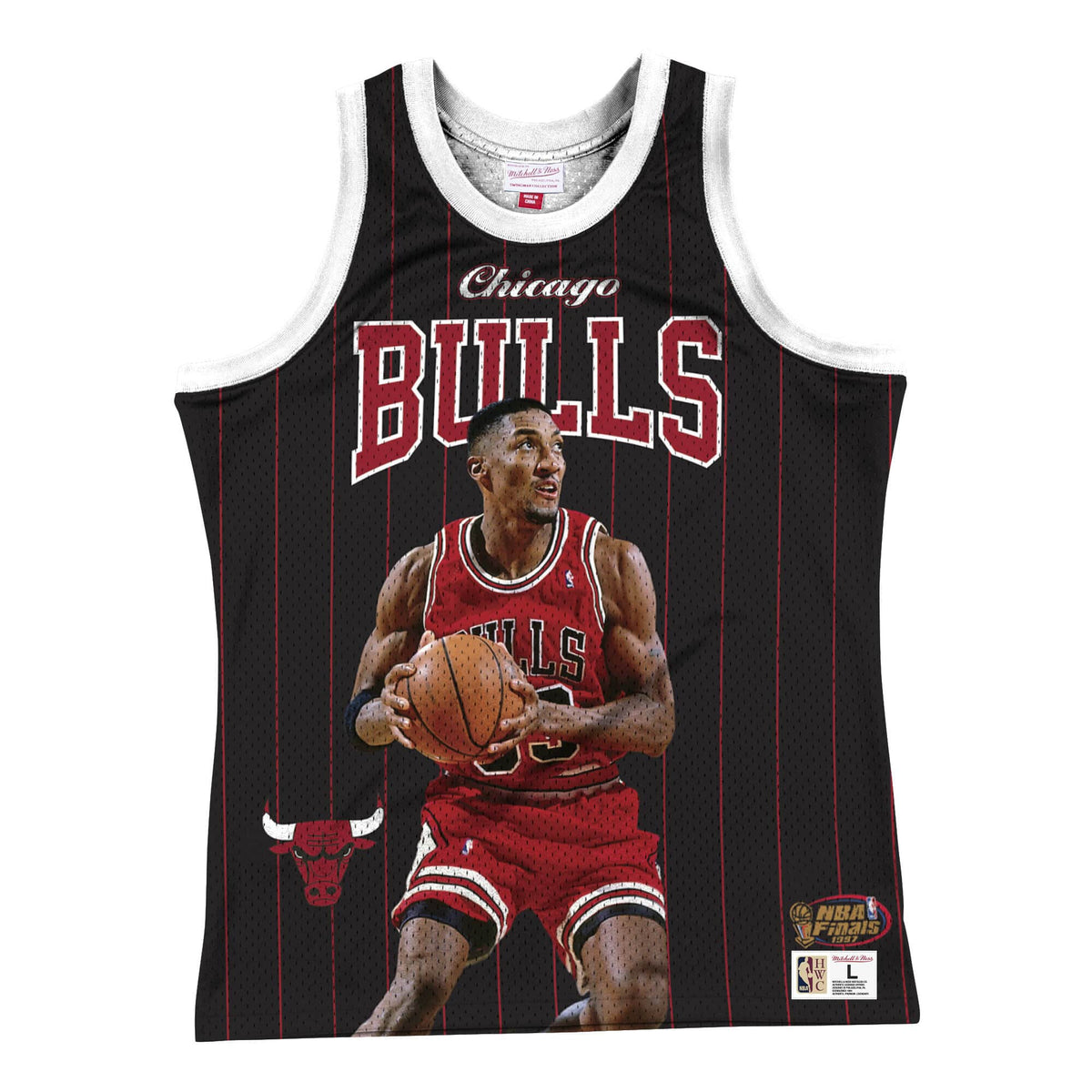 Mitchell & Ness NBA Chicago Bulls Scottie Pippen Tank Black MSTK19048CBUKSP - TANK TOPS - Canada Main image