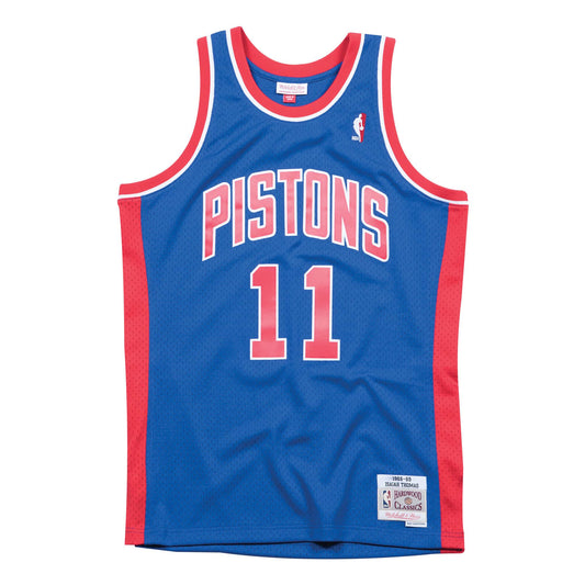 Mitchell & Ness NBA Detroit Pistons Isiah Thomas Royal Swingman Jersey 1988-89 SMJYDPIBITH88 - TANK TOPS - CerbeShops - Canada