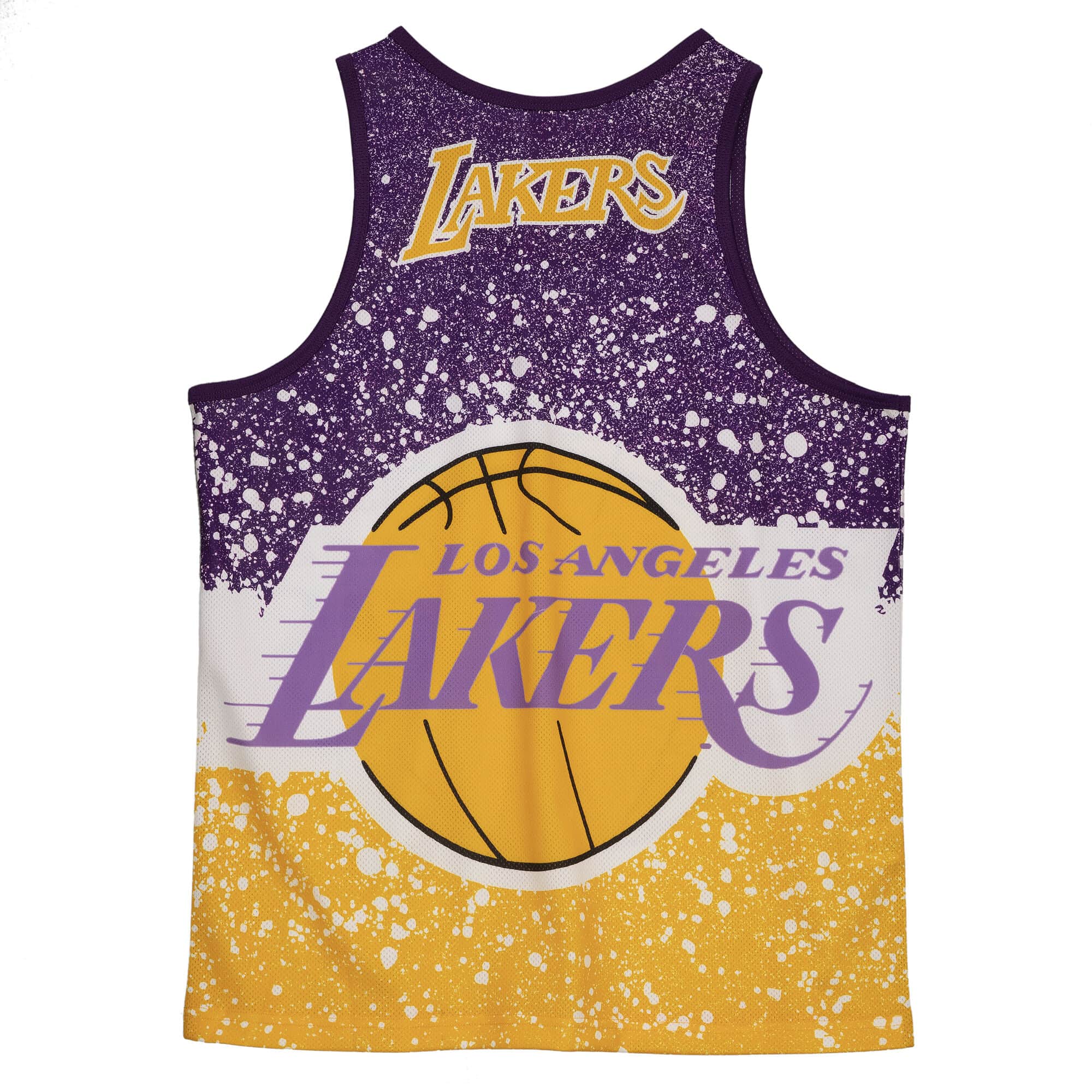 Mitchell & Ness NBA Los Angeles Lakers Jumbotron Tank Gold MSTKAJ19070LALD Secondary image