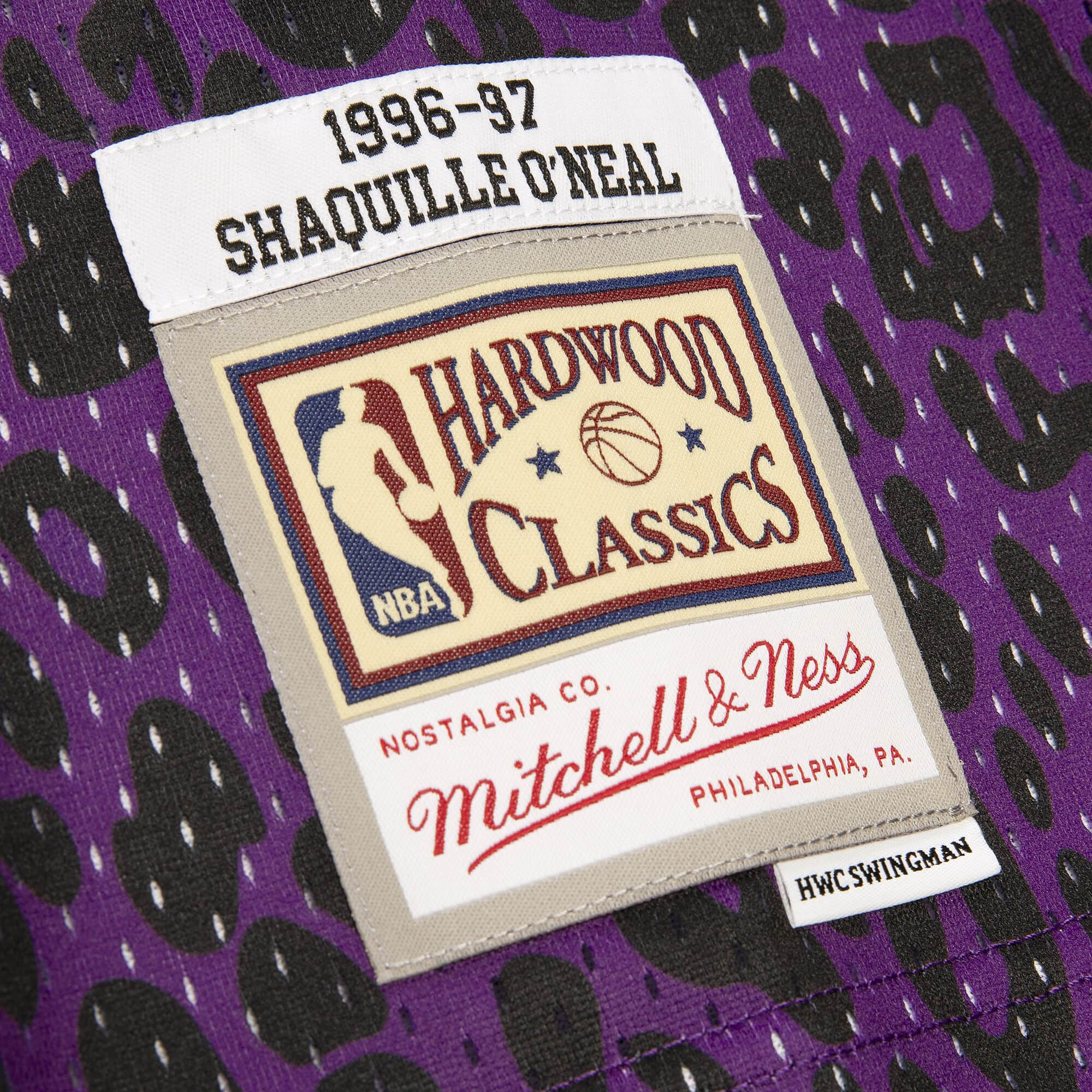 Mitchell & Ness NBA Los Angeles Lakers Wildlife Swingman Jersey Purple Shaquille O’Neal ’96-97 SJY19082LAL96SO - TANK TOPS - Canada