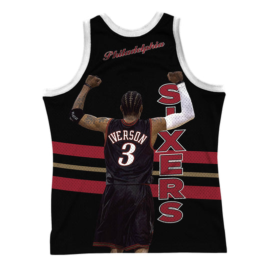 Mitchell & Ness NBA Philadelphia 76ers Allen Iverson Tank Black MSTK19048P76KAI - TANK TOPS - Canada