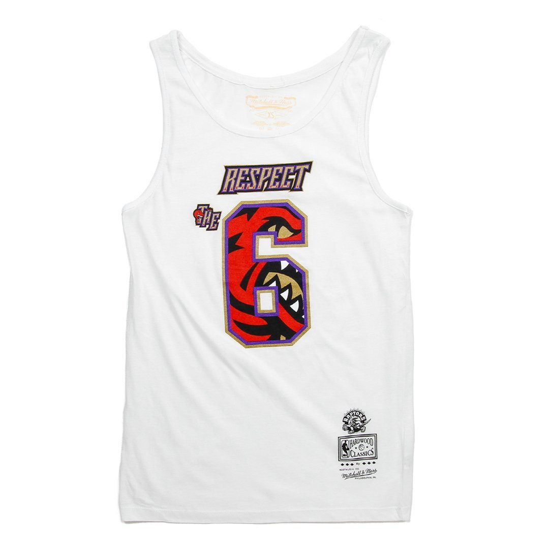 TANK TOPS - Mitchell & Ness NBA Raptors Jurassic 6 Tank White Men 3397W19J6TRA Main image