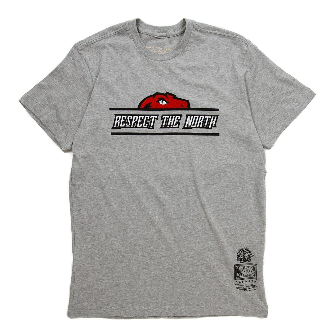 T-SHIRTS - Mitchell & Ness NBA Raptors Respect The North Half Head Tee Grey Men 3120HG19RPKHLHD Main image