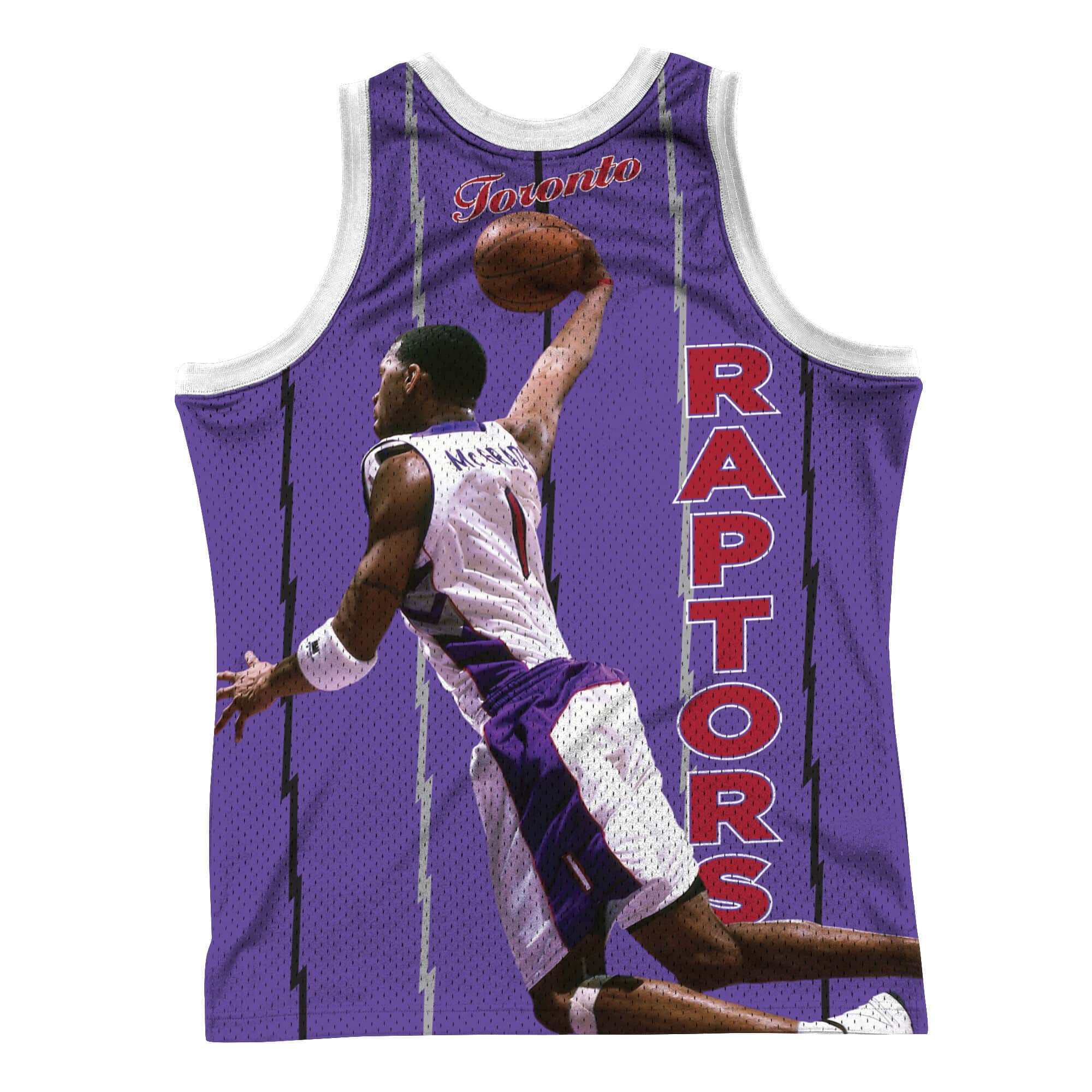 Mitchell & Ness NBA Toronto Raptors Tracy McGrady Tank Purple MSTK19048TRALTM Secondary image