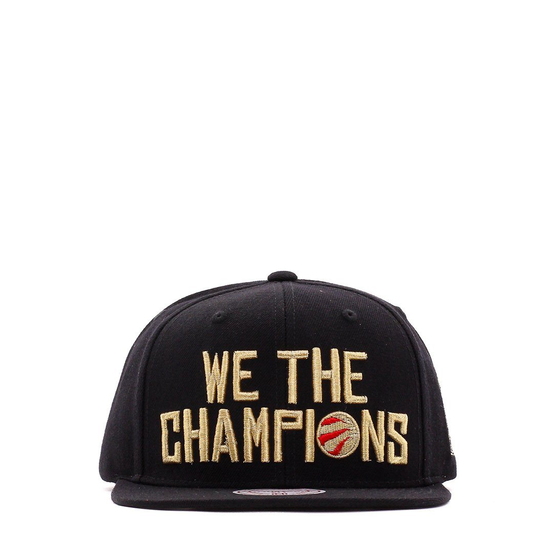 HEADWEAR - Mitchell & Ness NBA Toronto Raptors We The Champions Snapback Black HCWTCHMPSKWTN19