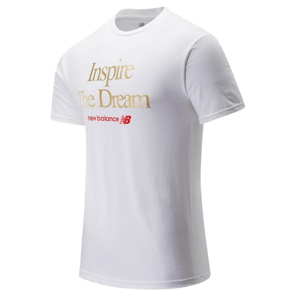 T-SHIRTS - New Balance Inspire The Dream Tee White Men MT01602-WHT Main image