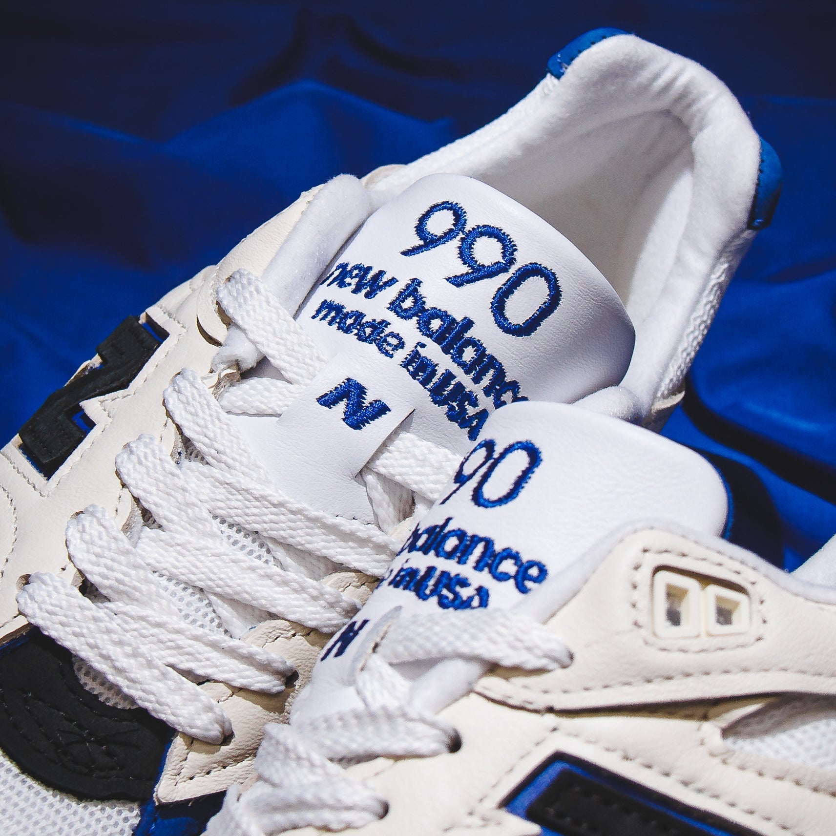 New Balance Men 990v2 White Made In USA M990WB2