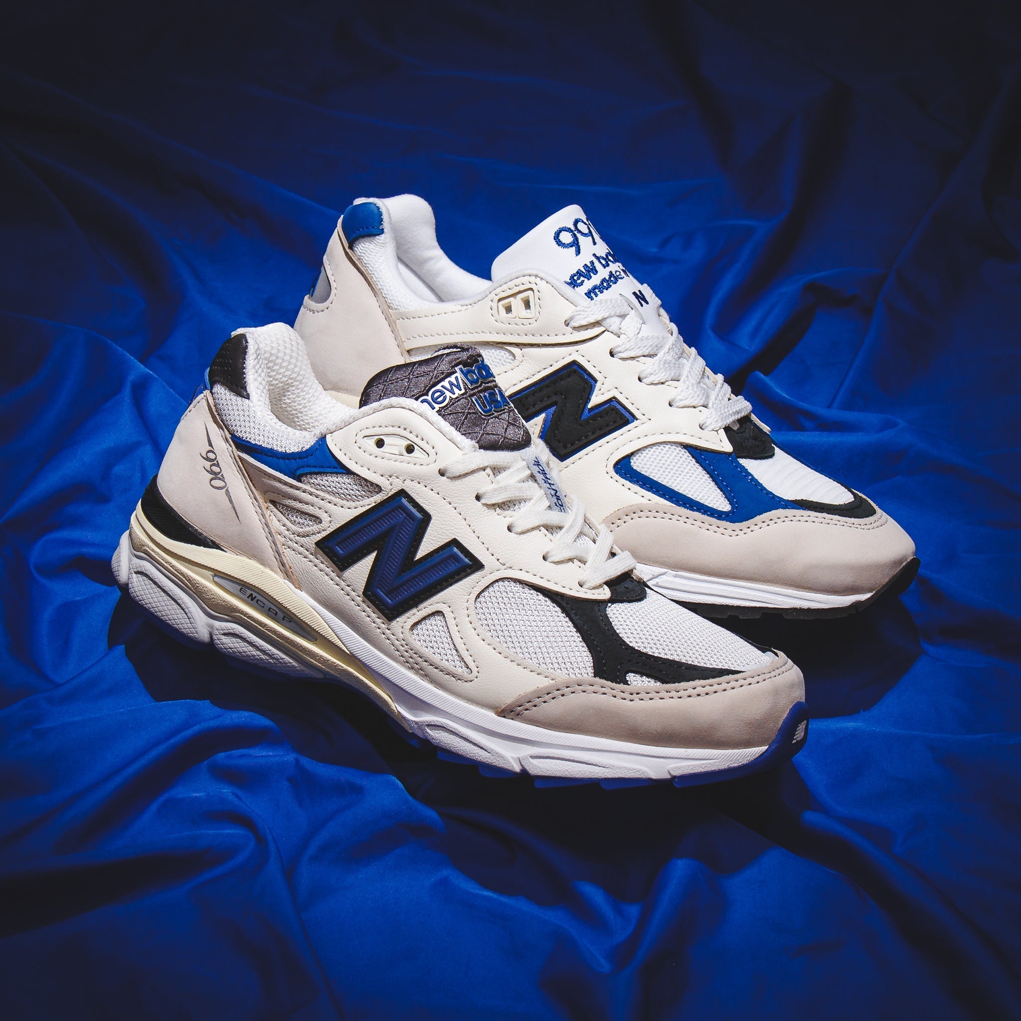 New Balance Men 990v2 White Made In USA M990WB2