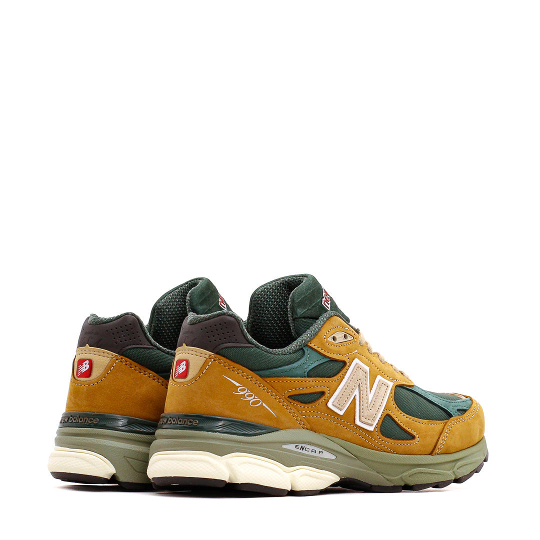 New Balance Men 990v3 Teddy Santis Tan Green Made In USA M990WG3 - FOOTWEAR - Canada