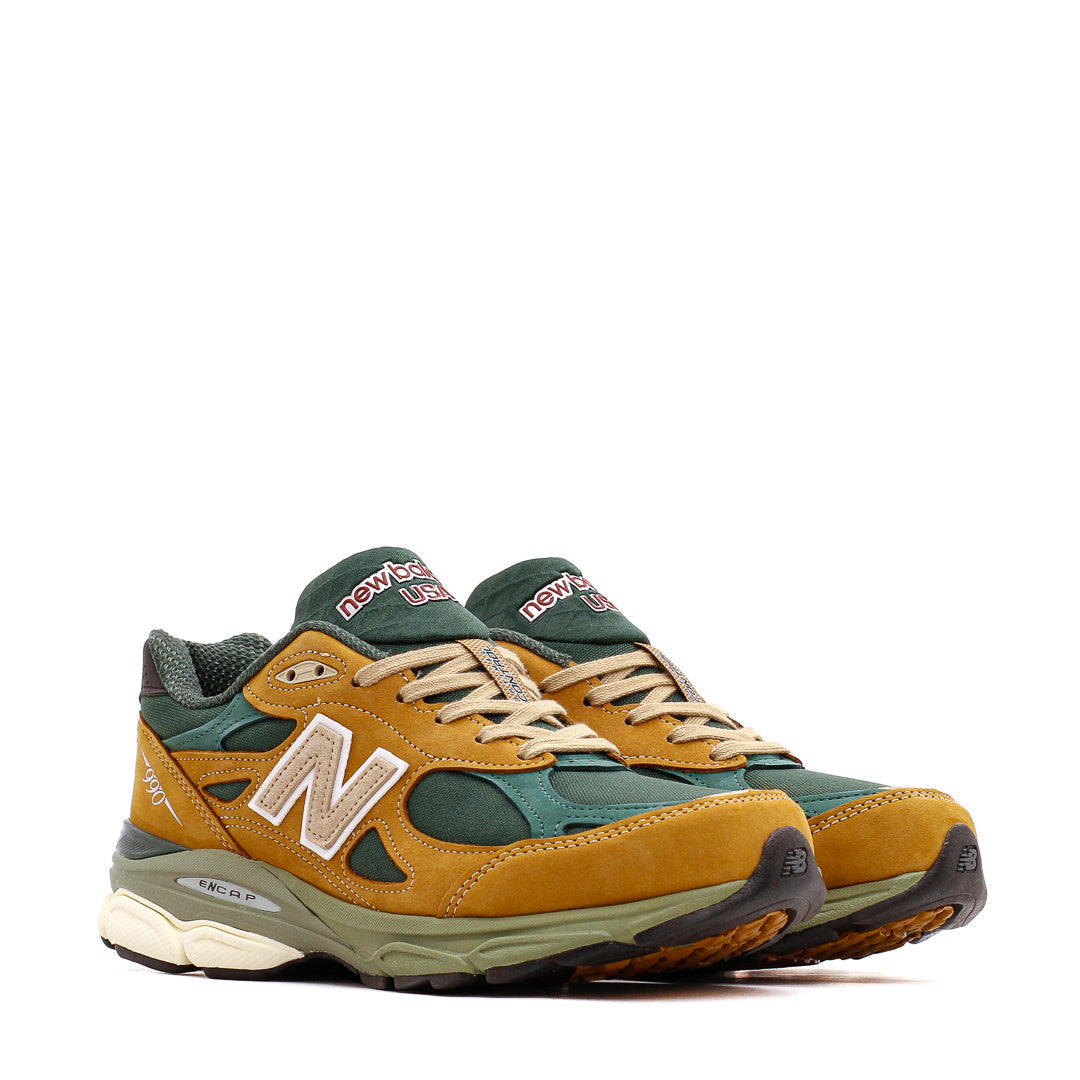 New Balance Men 990v3 Teddy Santis Tan Green Made In USA M990WG3 - FOOTWEAR - Canada